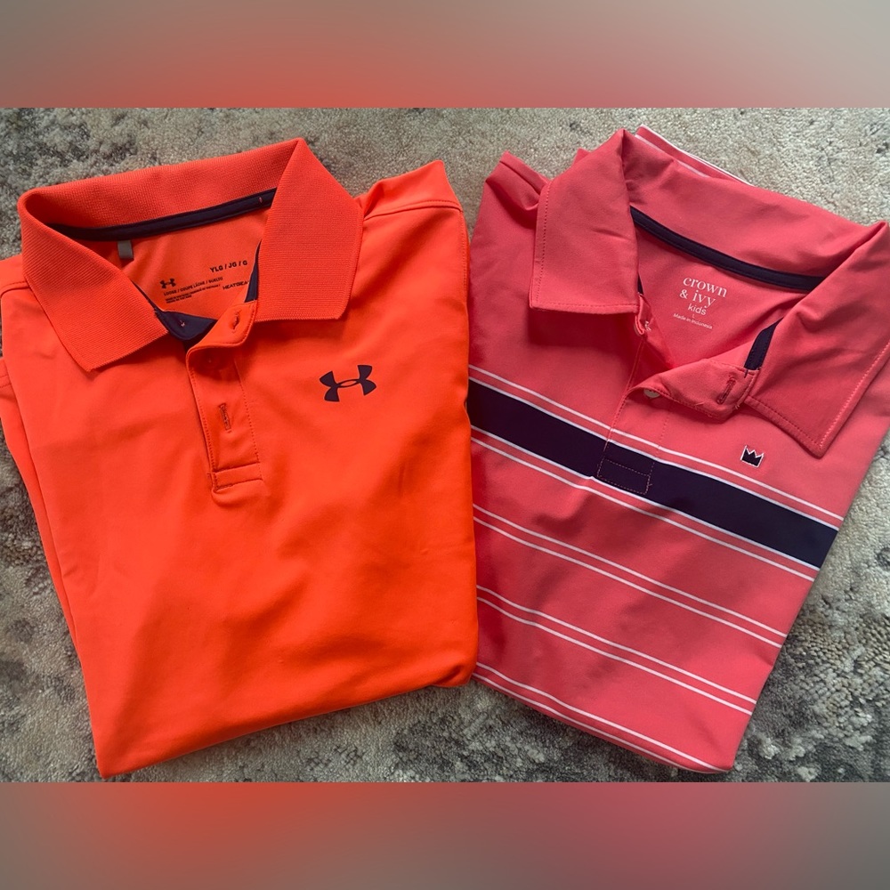 Boys under armor & crown/ivy